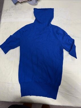 Classiques Entier Cobalt Blue Short-Sleeve Turtleneck Sweater